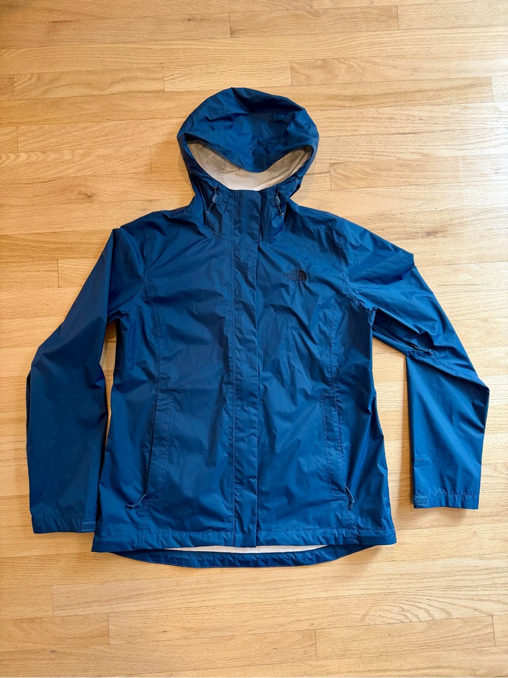 The North Face Blue Hooded Women's Rain Jacket
